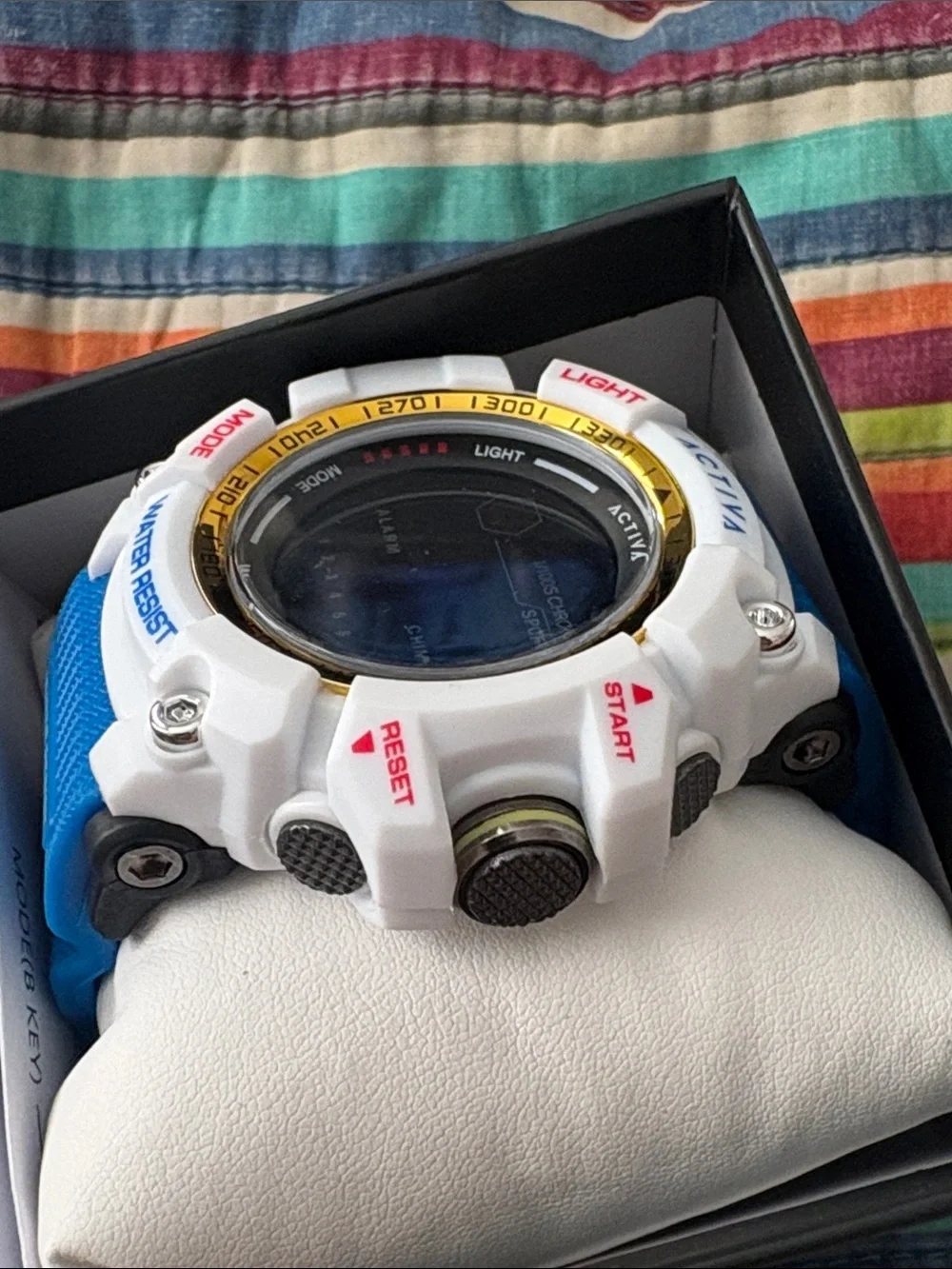 New Activa X Invicta Digital Men's Watch 56mm White/Blue ACW8020-009 Invicta